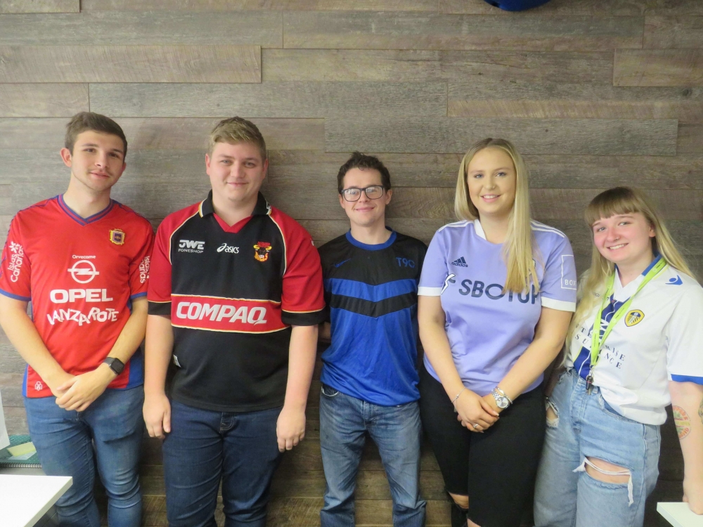 Team Forge taking part in Cancer Research's Football Shirt Friday 2021
