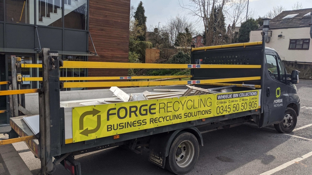 Forge Recycling waste removal truck Leeds