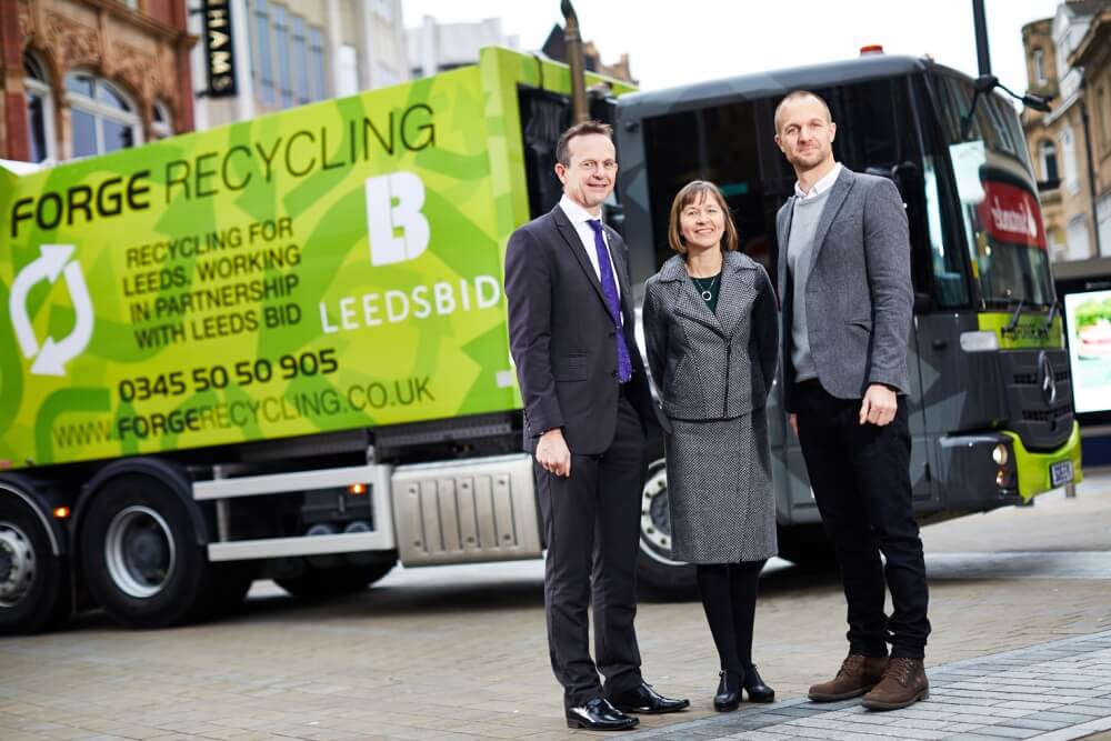 Leeds BID and Forge Recycling partnership