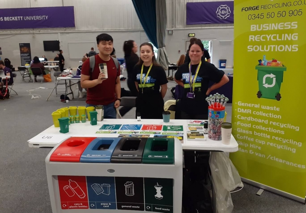 Team Forge attending Leeds Beckett University's Freshers' Fair 2021/22