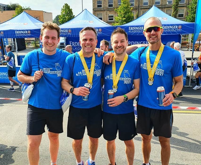 Forge Recycling running the Leeds Half Marathon 2021