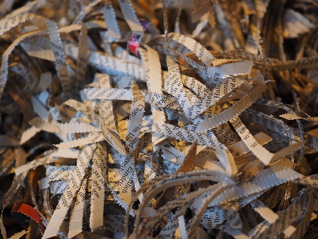 Image of shredded paper