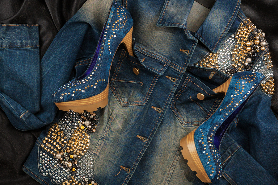 Upcycled shoes and jacket