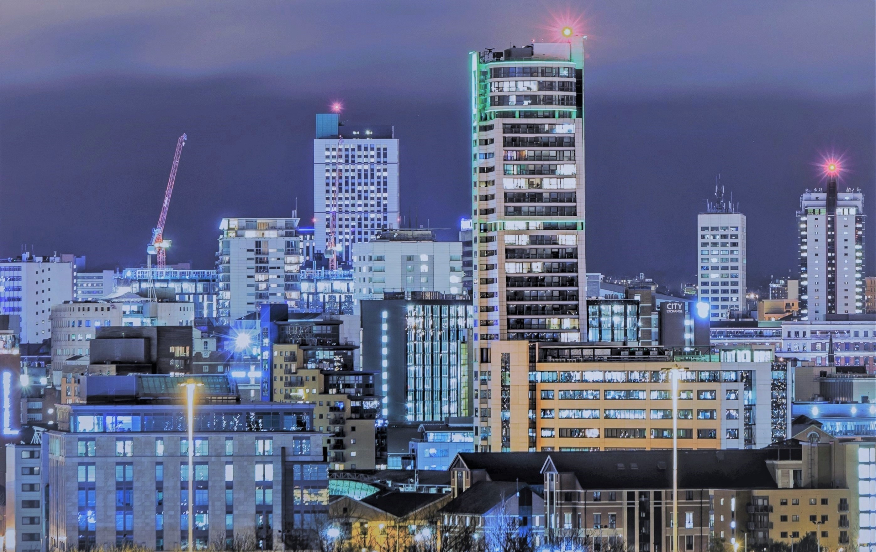 Leeds at night