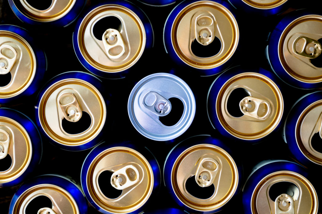 aluminium drink cans
