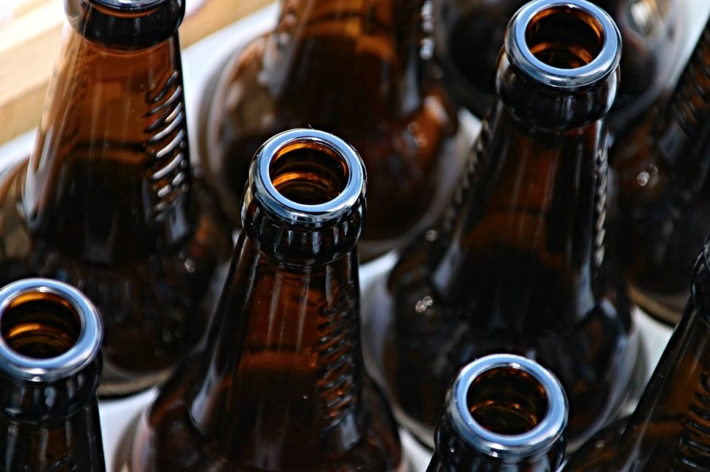 glass bottles for recycling