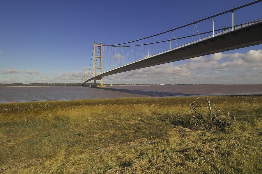The Humber Bridge in Hessle, East Yorkshire